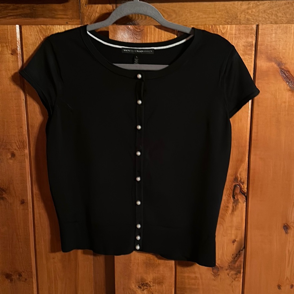 Women’s pearl button down cardigan